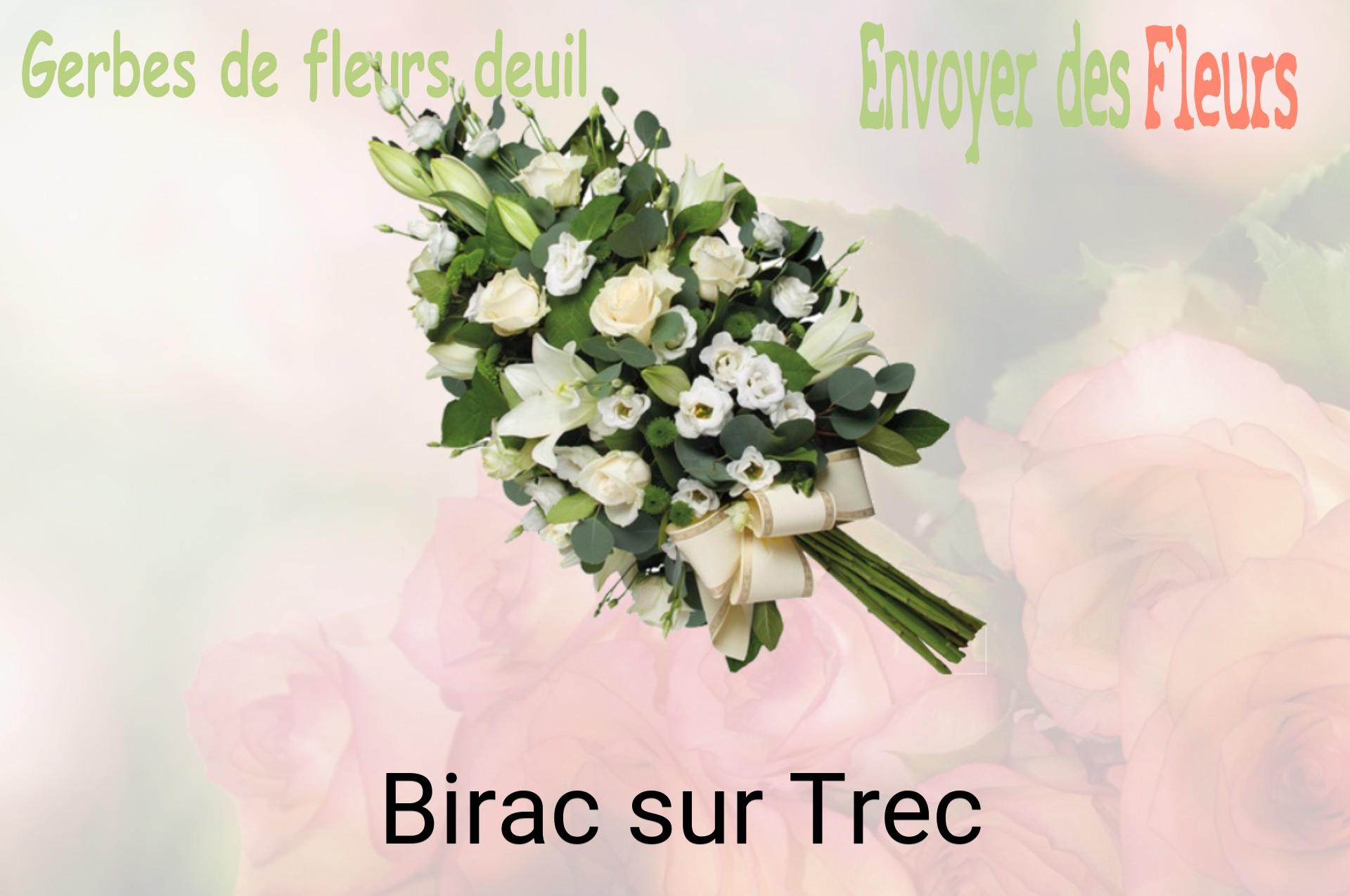 Gerbe de fleurs de deuil livrée à Birac-sur-Trec
